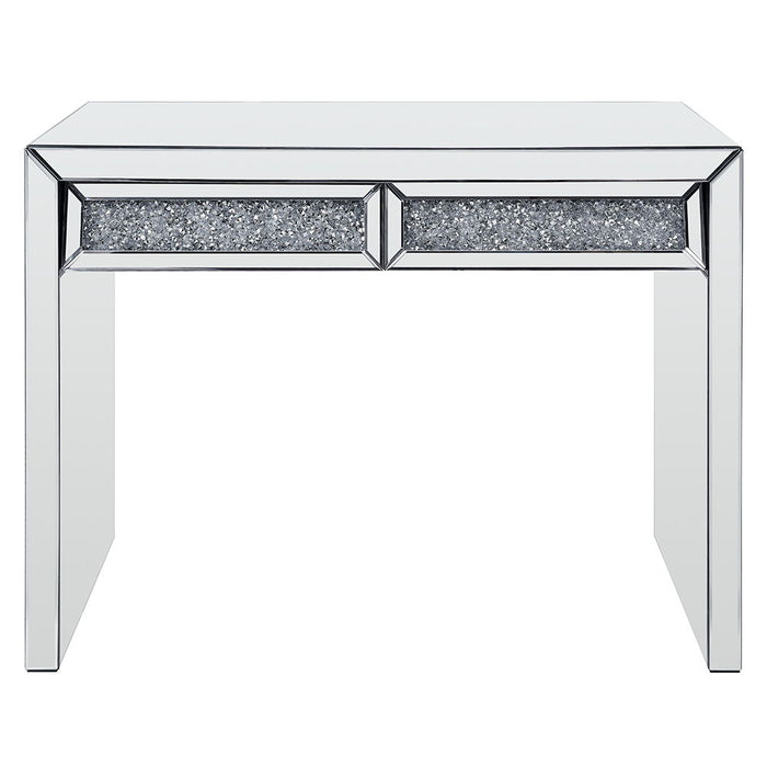 Noralie - Console Table Faux Diamonds - Mirrored