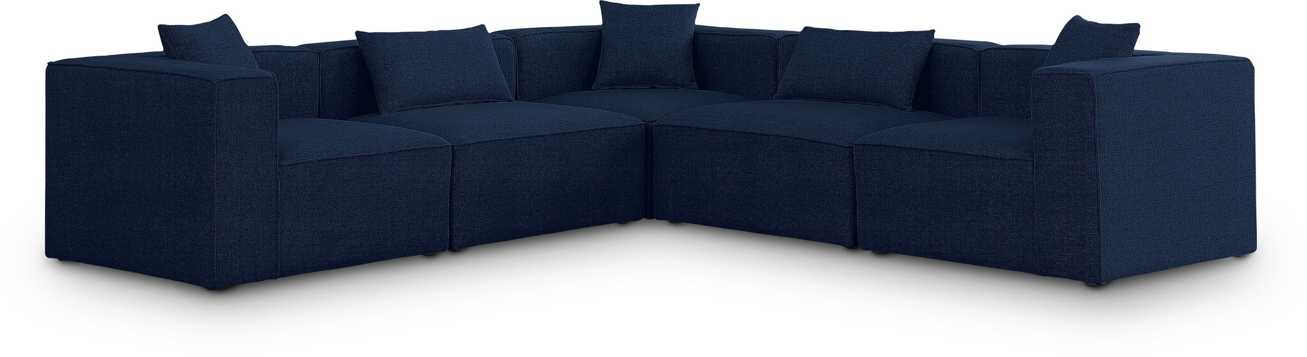 Cube - Linen 5 Piece Modular Corner Sectional