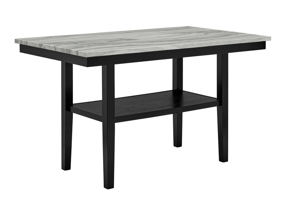 Marbel - Faux Marble Counter Height Set