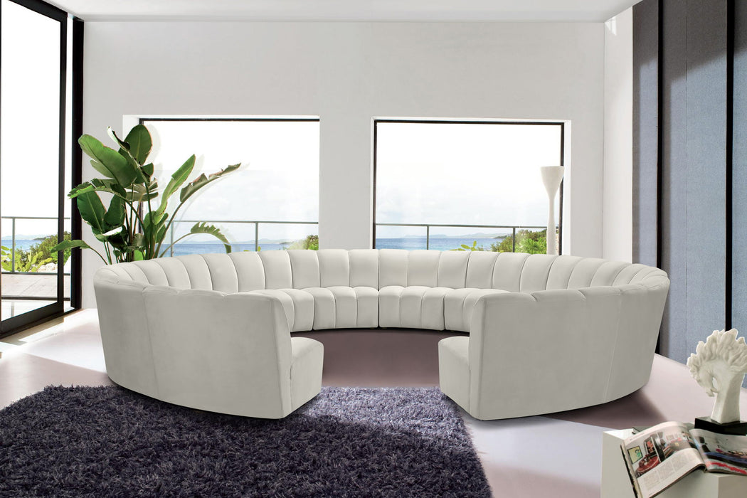 Infinity - 12 Piece Velvet Modular Sectional