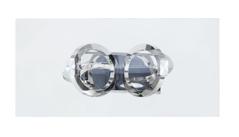 Finley - Dining Table - Clear Glass Top & Mirrored Silver