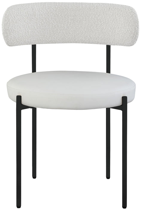 Beacon - Faux Leather Dining Chair With Black Legs (Set of 2)
