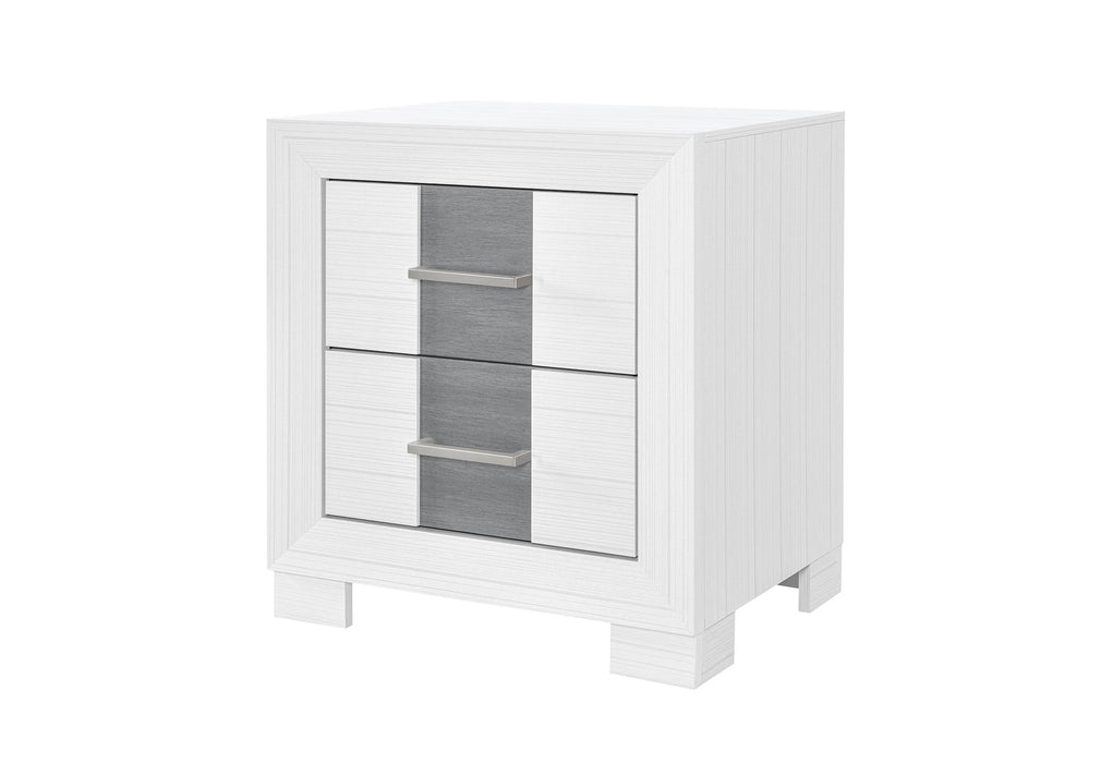 Optimus - Nightstand - White / Gray
