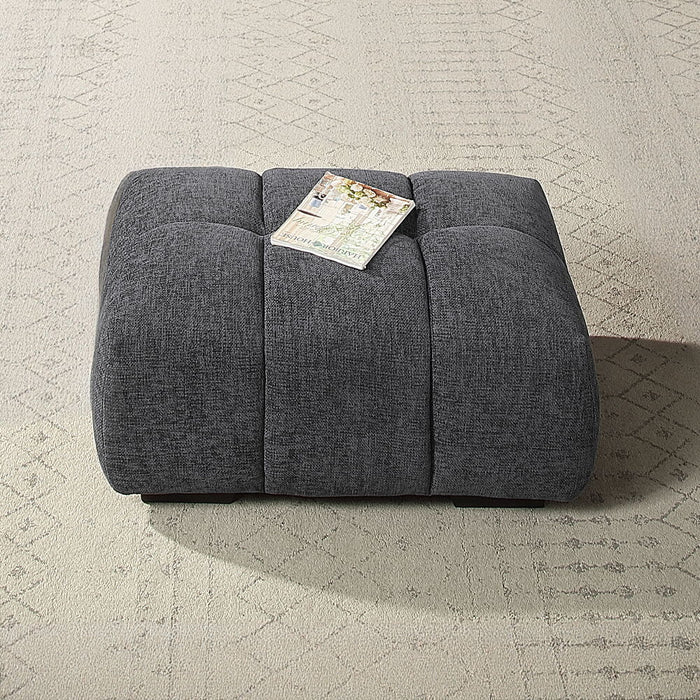 Chosen - Ottoman - Gray Chenille