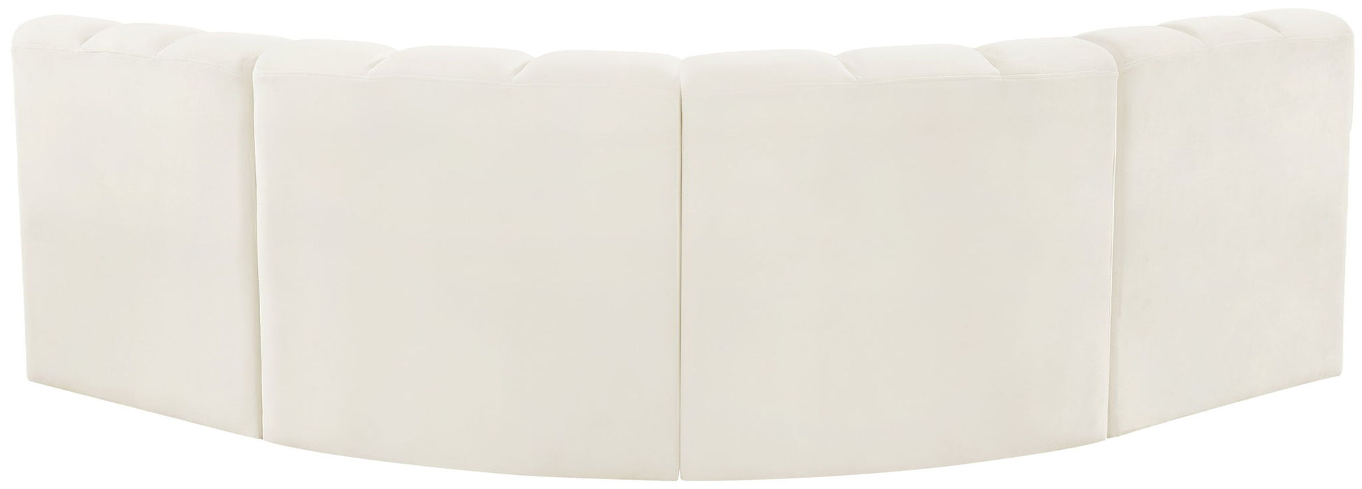 Arc - Velvet 4 Piece Corner Modular Sofa