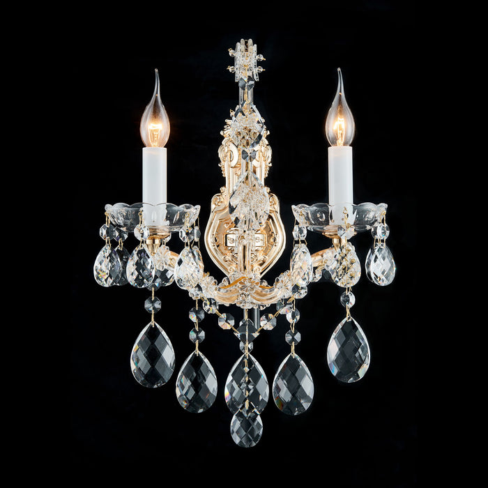 Michael Amini Lighting - La Scala Traditional Crystal Wall Sconce - Gold