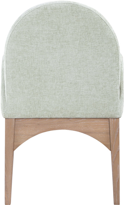 Waldorf - Chenille Dining Arm Chair With Natural Legs