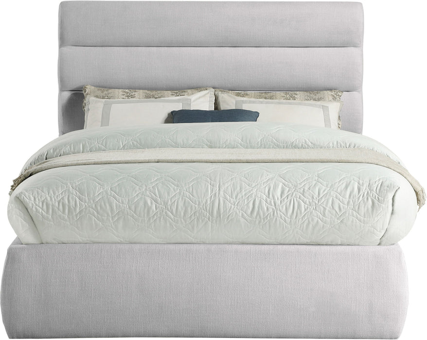 Adam - Linen Fabric Bed With 52" Headboard