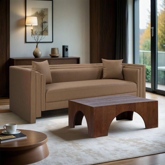 Everett - Vegan Leather Upholstered Sofa