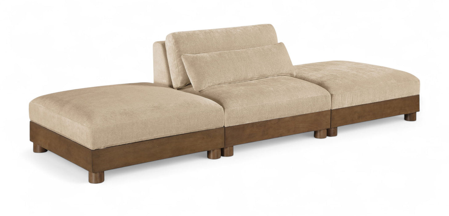 Turin - 3 Piece Fabric Upholstered Modular Sofa