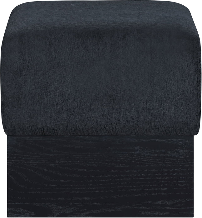Havre - Ottoman / Stool With Black Base