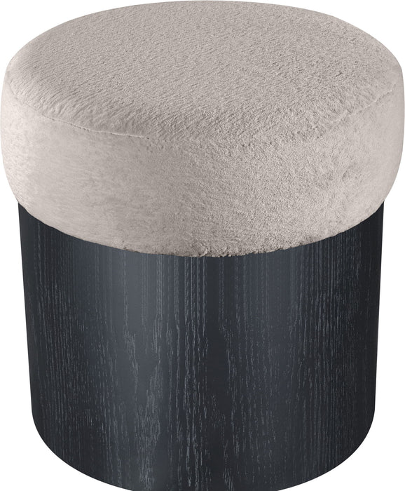 Nimes - Ottoman / Stool With Black Base