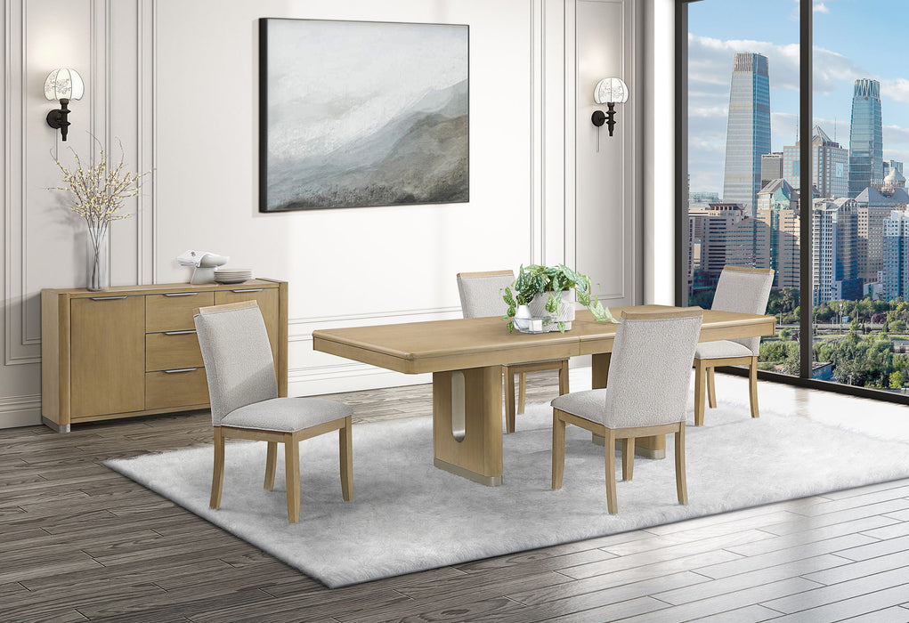 D1248 - 5 Piece Dining Room Set (D1248 Dining Table And 4 D1248 Dining Chairs) - Natural
