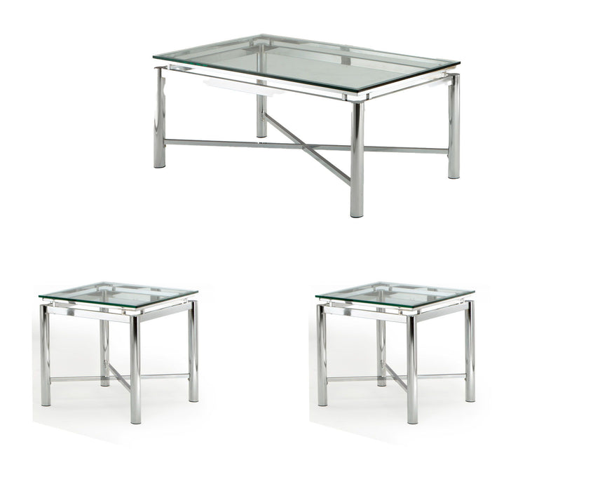 Nova - 3 Piece Occasional Table Set - Gray