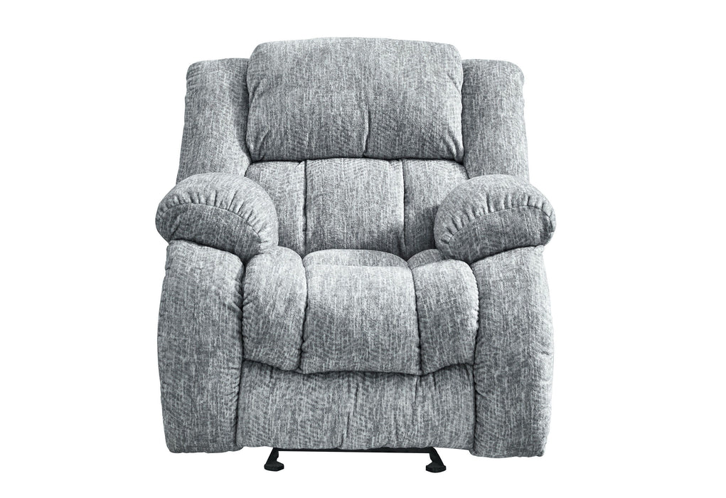 U250 - 3 Piece Living Room Set (Reclining Sofa / Console Reclining Loveseat & Glider Recliner) - Gray