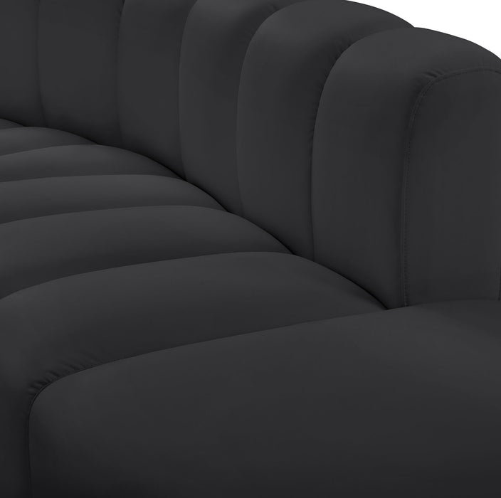 Arc - Faux Leather 6 Piece Modular Sofa