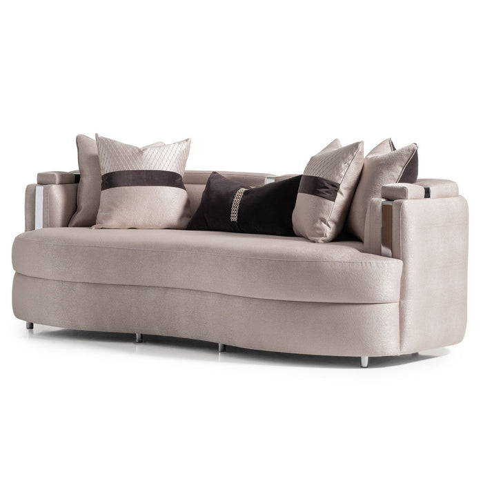 Carmela - Sofa - Zinc / Chrome