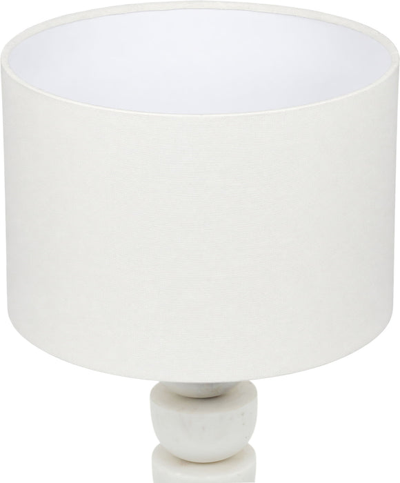 Opus - Linen Textured Fabric And Brass Table Lamp