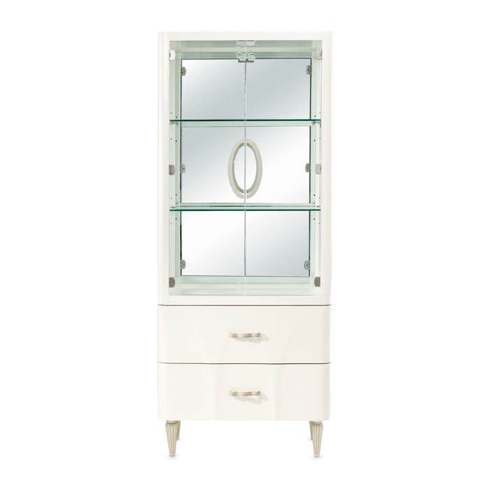 London Place - Display Cabinet - Creamy Pearl