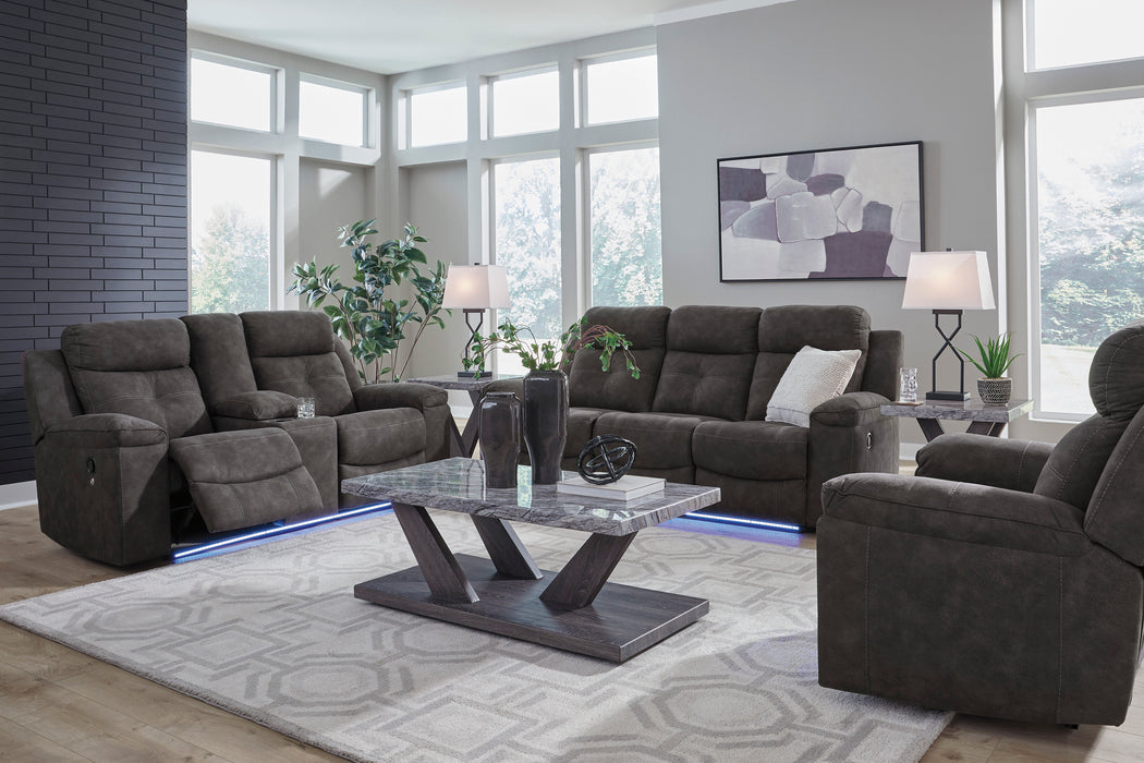 Brysonview Reclining Sofa and Loveseat w/Console