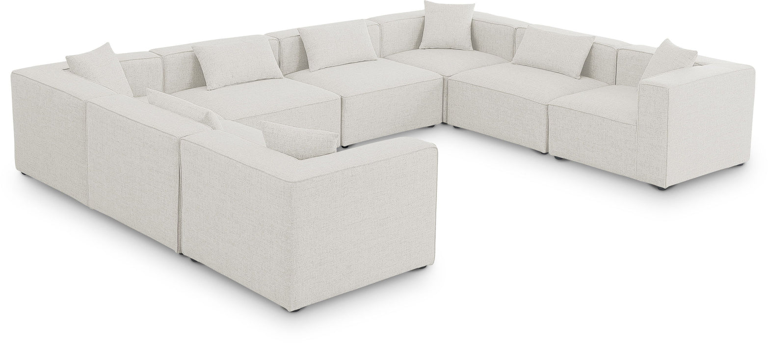 Cube - Linen 8 Piece Modular Sectional