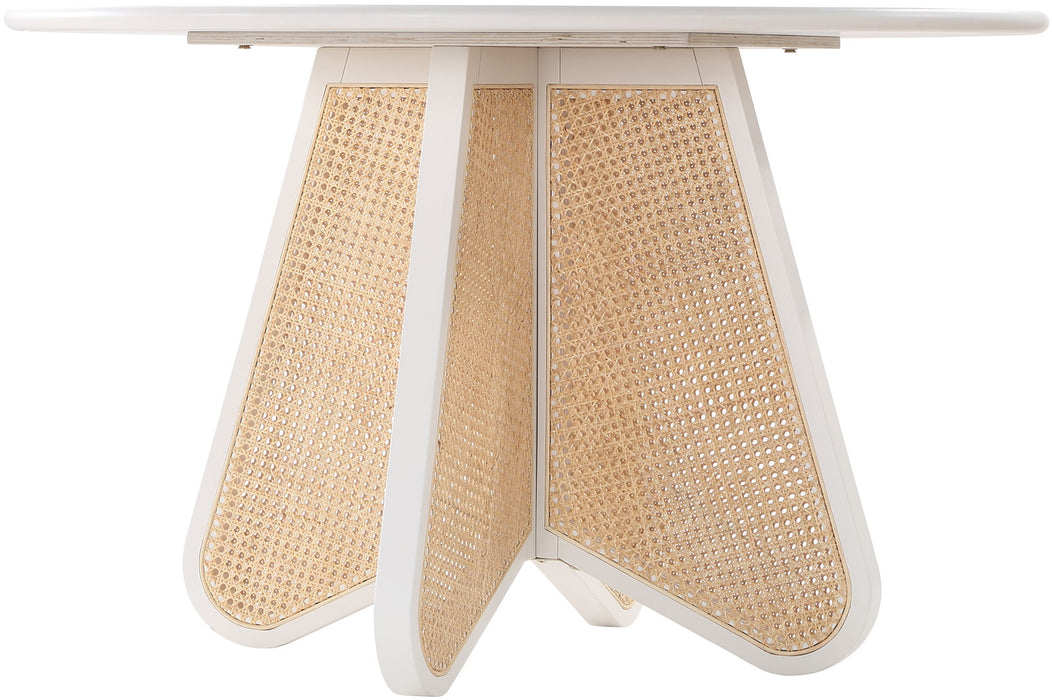 Butterfly - Solid Wood And Natural Cane Table