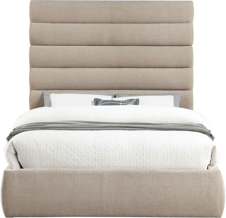 Adam - Linen Fabric Bed With 70.5" Headboard