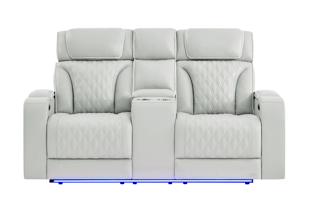 U8611 - 3 Piece Living Room Set (Sofa, Loveseat, Chair) - Silver