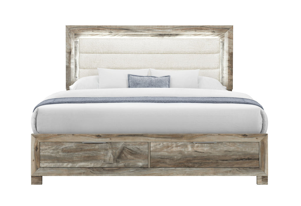 Callie - Queen Bed With Storage - Brown
