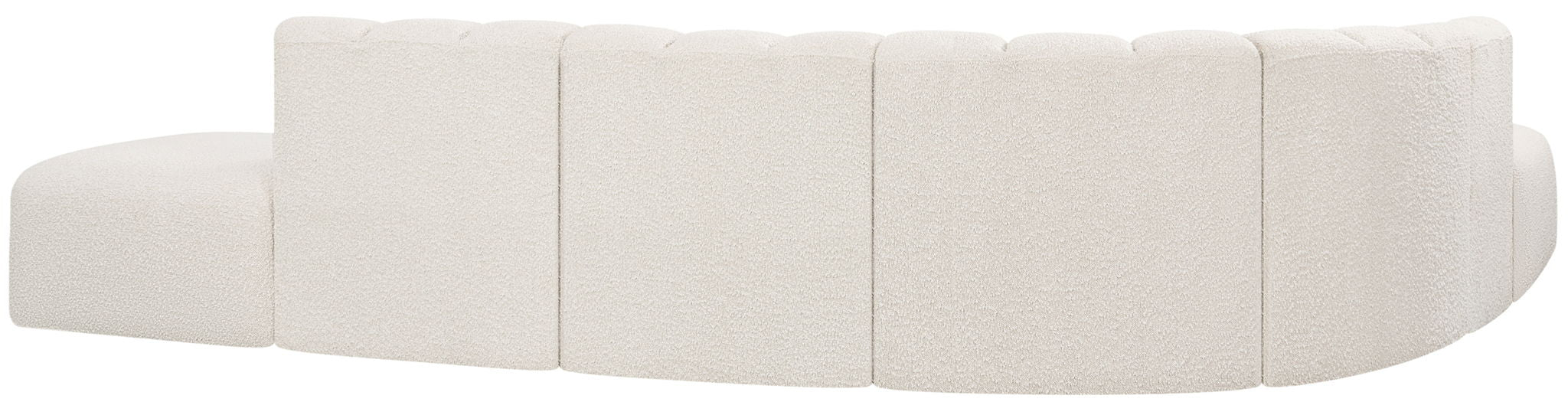 Arc - Boucle Fabric 7 Piece Corner Modular Sofa