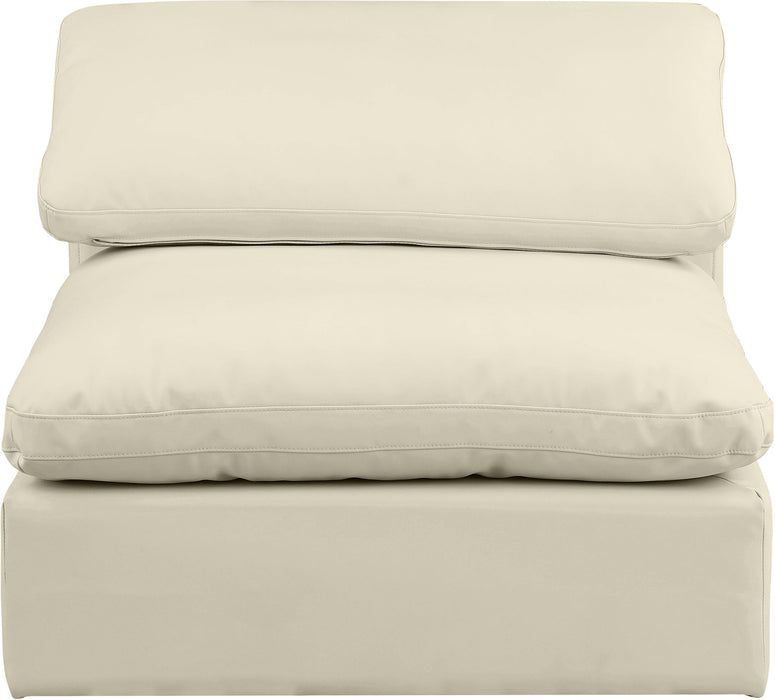 Comfy - Faux Leather Armless Chair