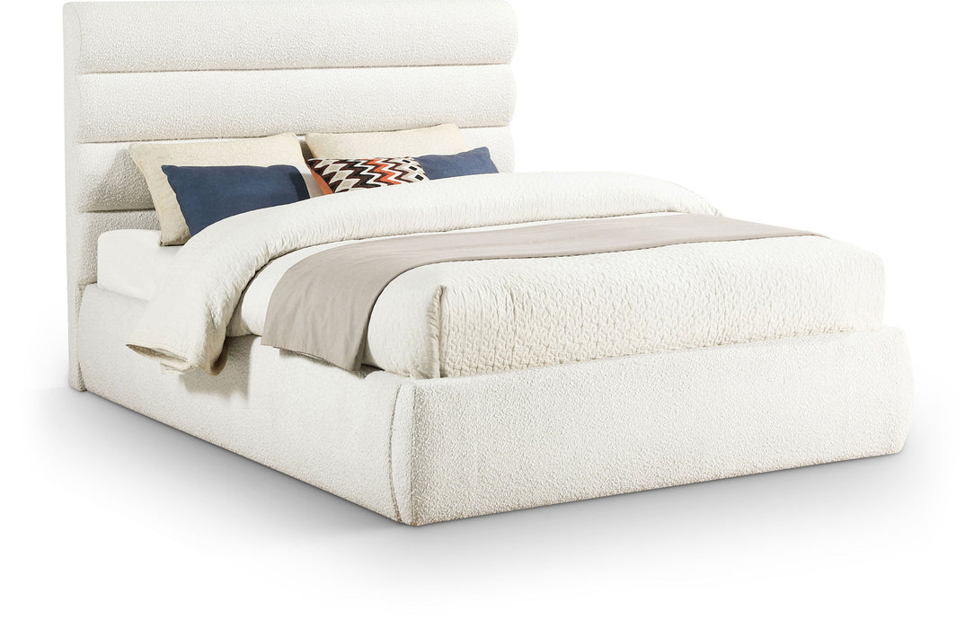 Adam - Boucle Fabric Bed With 52" Headboard