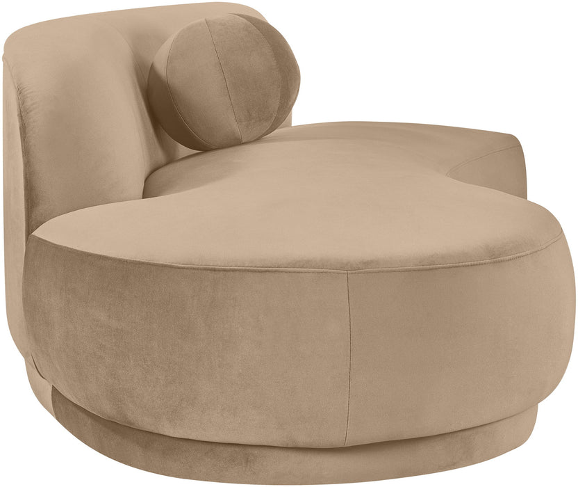 Avra - 86" Velvet Performance Fabric Upholstered Sofa