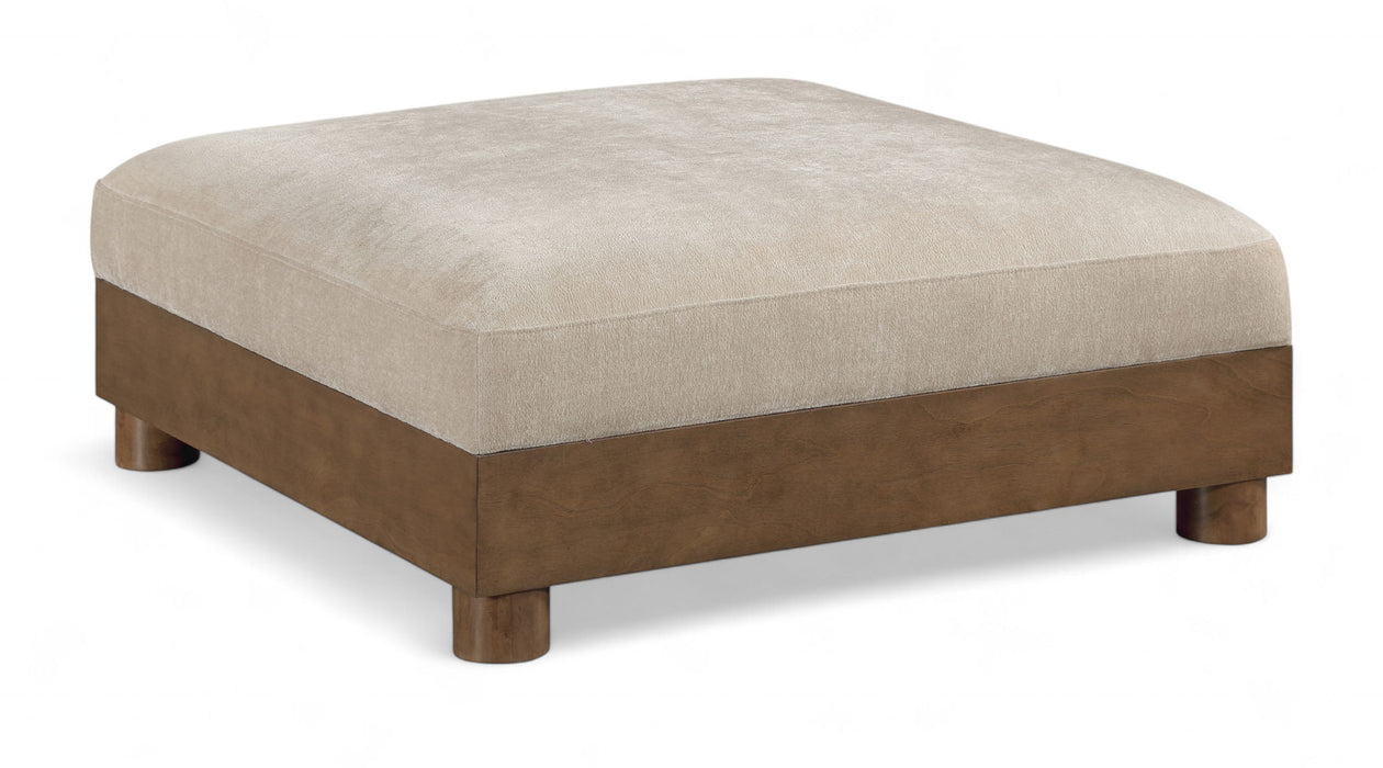 Turin - Fabric Upholstered Modular Ottoman - Taupe