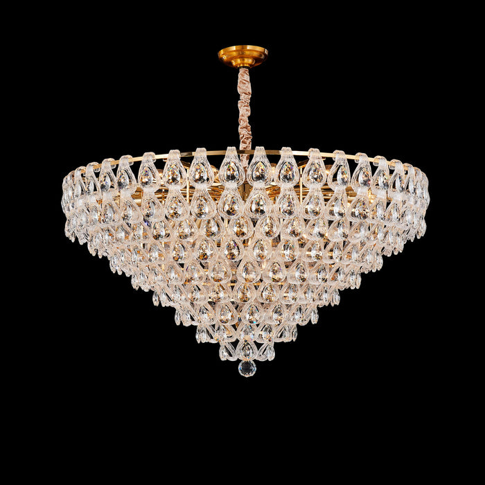 Michael Amini Lighting - Gala 28-Light Round LED Chandelier - Gold