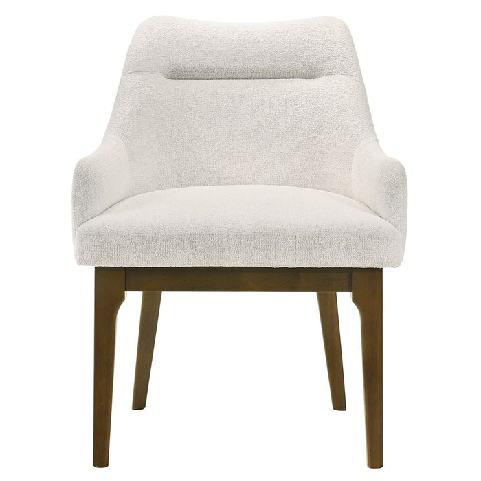 Kasha - Side Chair Set of 2) - Chenille / Vintage Oak