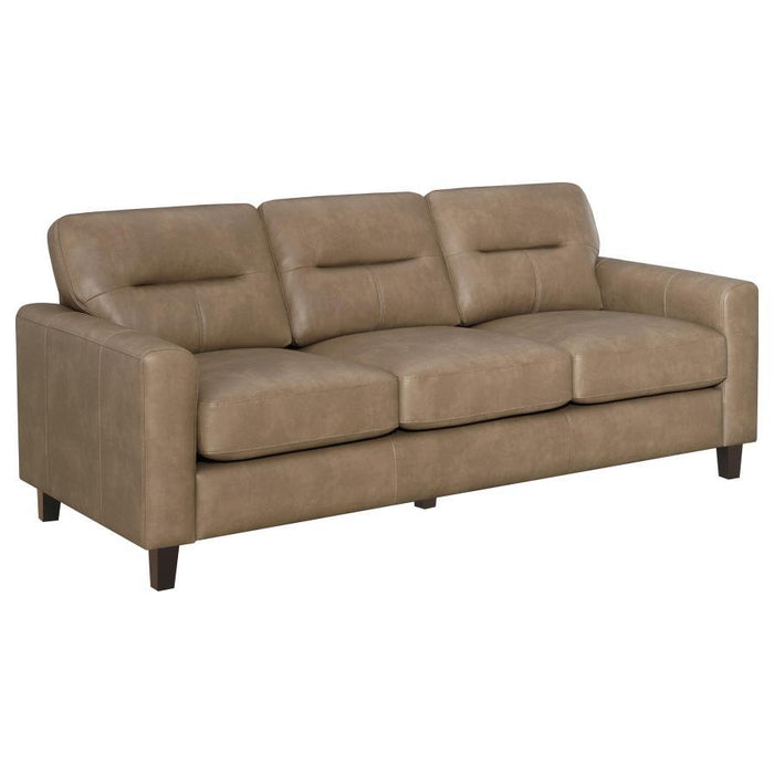 Scotland - Faux Leather Upholstered Sofa Set
