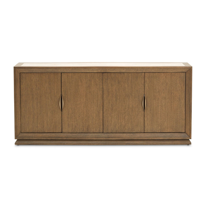 Portrait - Sideboard With LED Lights - Sienna Brown