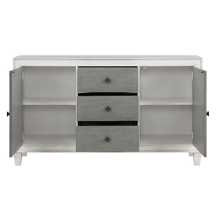 Katia - Server - Rustic Gray & Weathered White