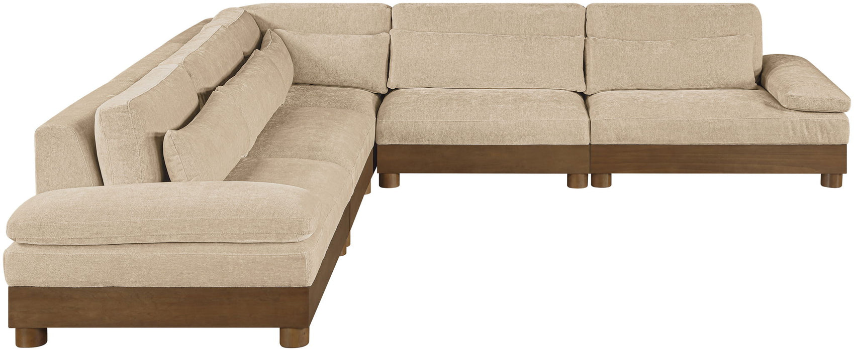 Turin - Fabric Upholstered 5 Piece Modular Sectional