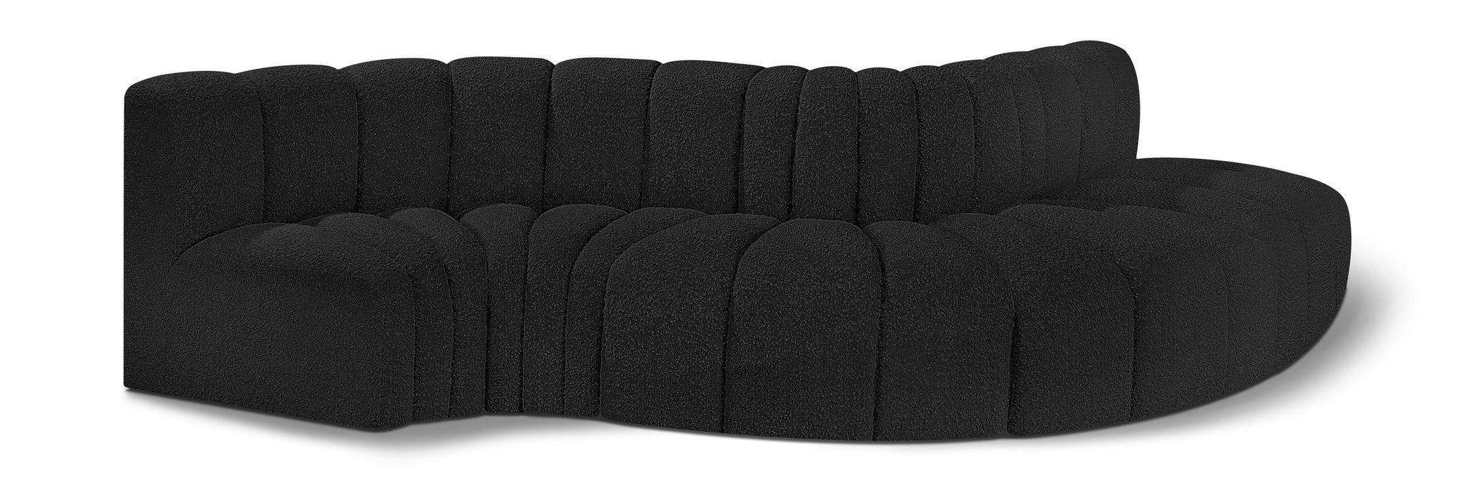 Arc - Boucle Fabric 5 Piece Modular Sofa
