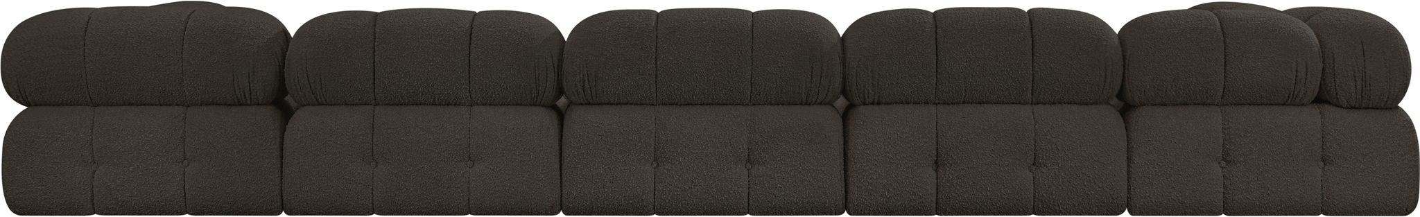 Ames - 7 Piece Boucle Fabric Modular Sectional