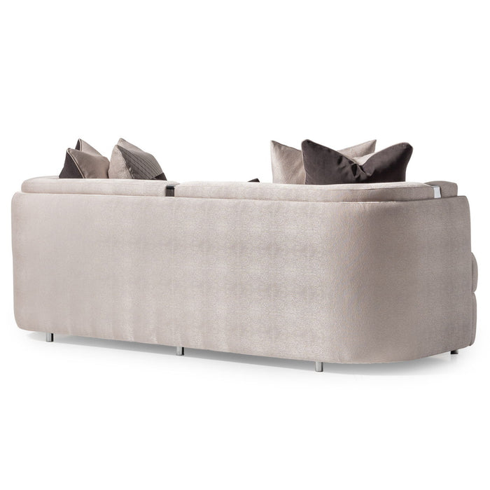 Carmela - Sofa - Zinc / Chrome