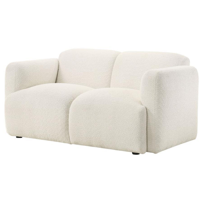 Dorset - Fabric Upholstered Round Track Arm Loveseat