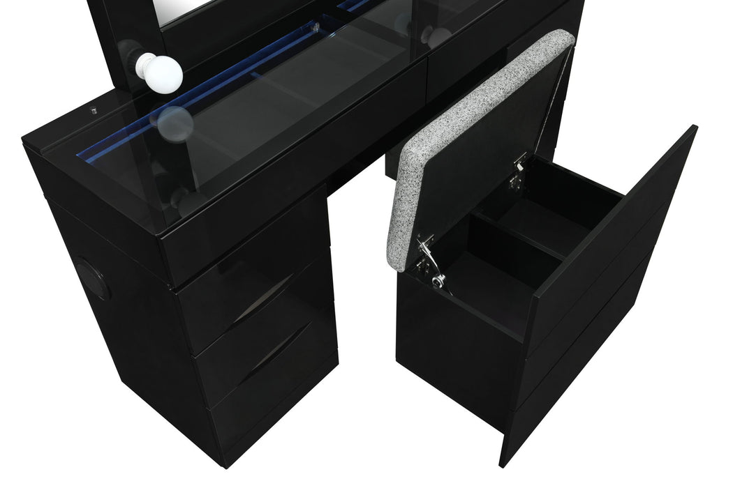 Ella - Storage Stool - Black