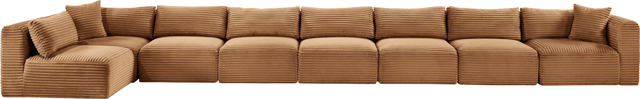Shaggy - Fabric 8 Piece Modular Sectional