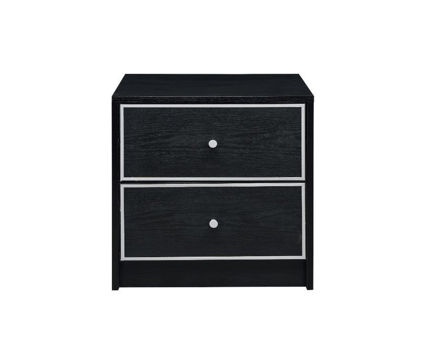 Jabir - Accent Table - Black & Silver