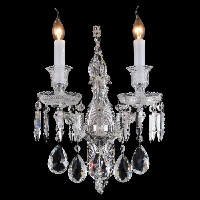 Michael Amini Lighting - Chambord Crystal Wall Sconce - Clear