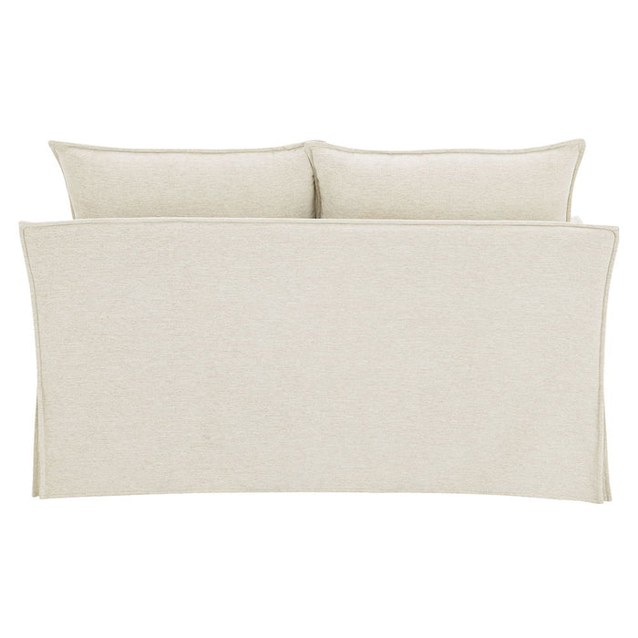 Shane - Loveseat With 2 Pillows - Beige Linen