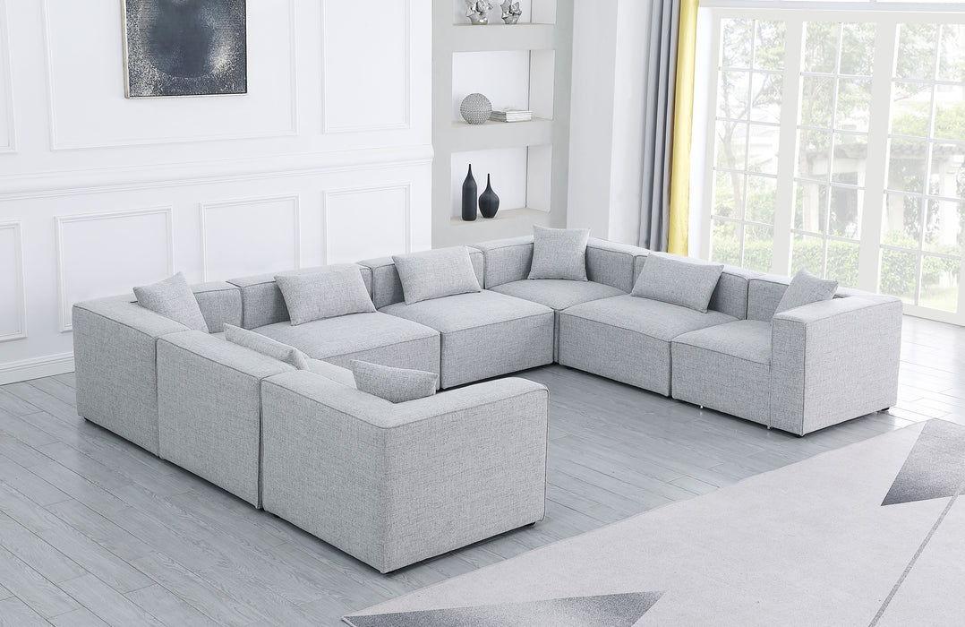 Cube - Linen 8 Piece Modular Sectional